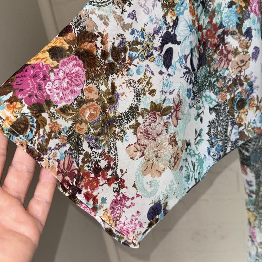 Paradigma duster XS NEW Floral Multicolor Kimono Cardigan - Picture 3 of 4
